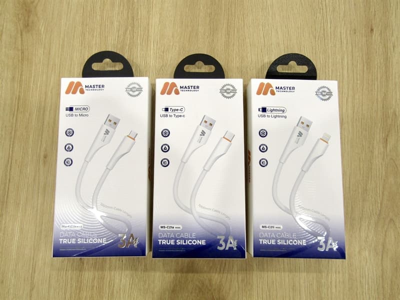 Dây cáp sạc điện thoại Master (Chuẩn USB to TypeC MS-C21a)